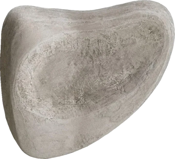 Basin, handmade cement wall sculpture