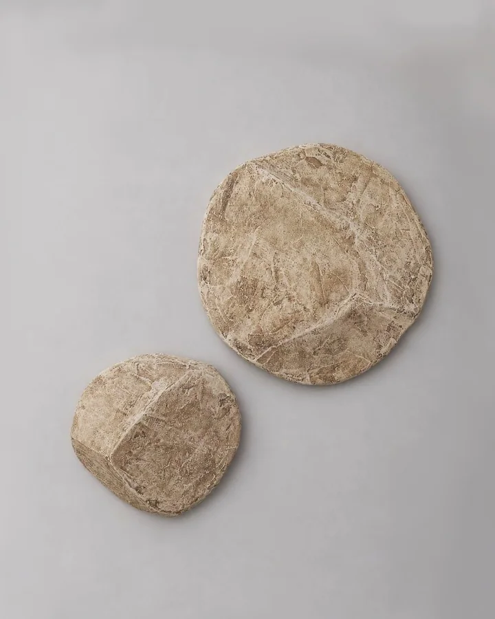 Eclipse Duo, handmade cement set