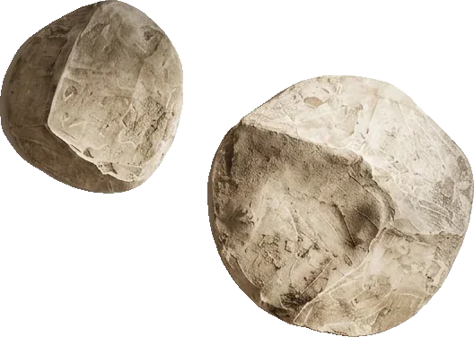 Eclipse, handmade cement round wall piece