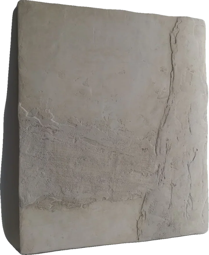 Strata 01, handmade cement textured panel