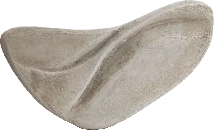 Wave, handmade cement wall sculpture